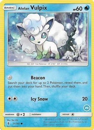 Alolan Vulpix (29) SM Trainer Kit Alolan Sandslash & Alolan Ninetales - Common