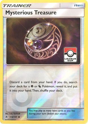 Mysterious Treasure - 113/131 (League Cup)/131 - Reverse Holofoil League & Championship Cards - Promo
