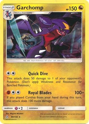 Garchomp (Cracked Ice Holo) 099/156 - Holofoil Deck Exclusives - Rare