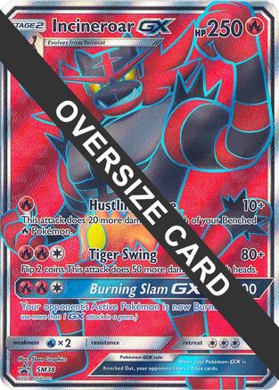 Incineroar GX - SM38 (SM Black Star Promo) - Holofoil Jumbo Cards - Promo