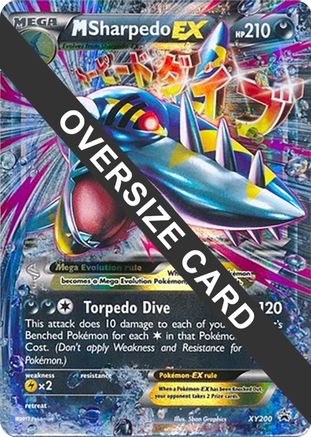 M Sharpedo EX - XY200 - Holofoil Jumbo Cards - Promo