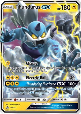 Thundurus GX - SM133 - Holofoil SM Promos - Promo