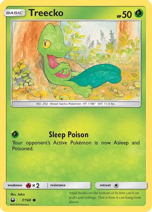Treecko (7) (7) 007 SM Celestial Storm - Common
