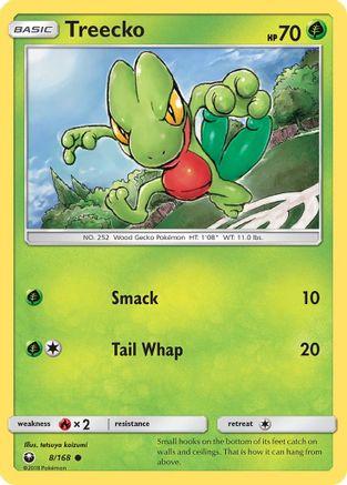 Treecko (8) (8) 008 - Reverse Holofoil SM Celestial Storm - Common