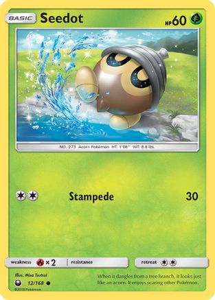 Seedot (12) - Reverse Holofoil SM Celestial Storm - Common