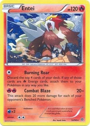 Entei (Cosmos Holo) 014/98 - Holofoil Blister Exclusives - Promo