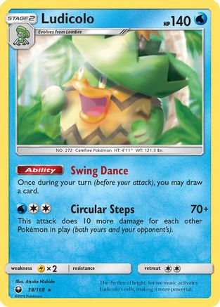 Ludicolo - Holofoil SM Celestial Storm - Holo Rare