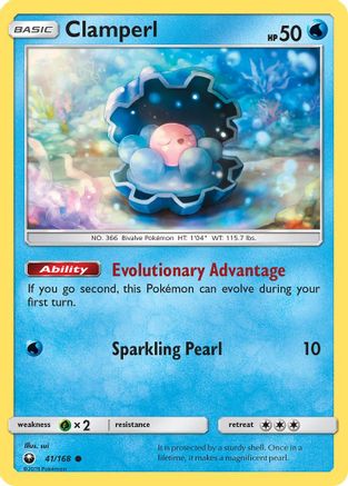 Clamperl 041 - Reverse Holofoil SM Celestial Storm - Common