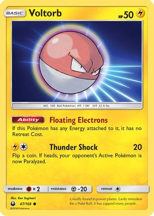 Voltorb/168 SM Celestial Storm - Common