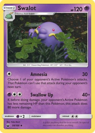 Swalot 058 - Reverse Holofoil SM Celestial Storm - Uncommon