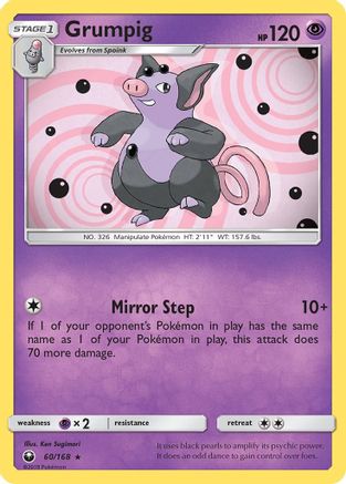 Grumpig SM Celestial Storm - Rare