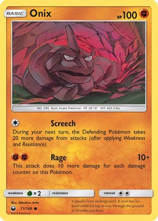 Onix 071 - Reverse Holofoil SM Celestial Storm - Common