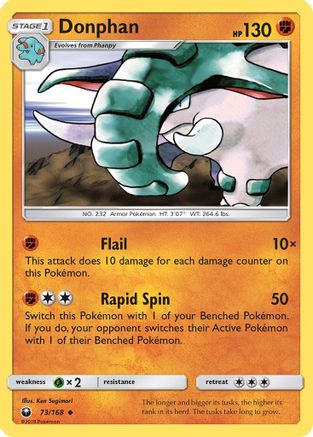 Donphan SM Celestial Storm - Uncommon