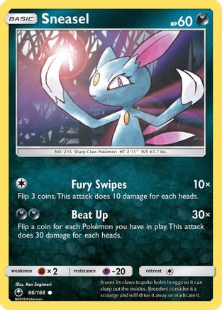 Sneasel/168 SM Celestial Storm - Common