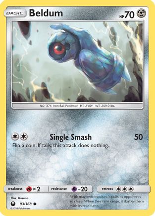 Beldum (93) - Reverse Holofoil SM Celestial Storm - Common