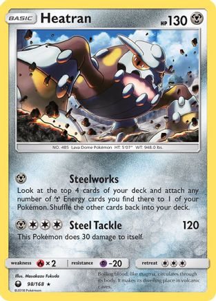 Heatran - Reverse Holofoil SM Celestial Storm - Holo Rare