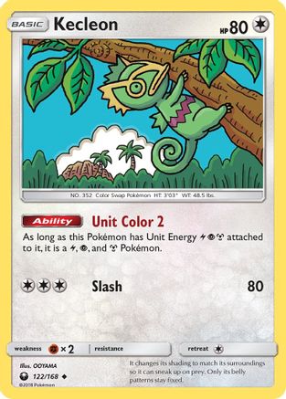 Kecleon/168 - Reverse Holofoil SM Celestial Storm - Uncommon