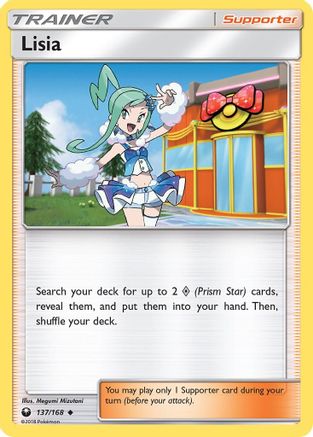 Lisia 137/168 - Reverse Holofoil SM Celestial Storm - Uncommon