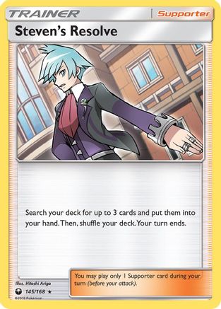 Steven's Resolve - Holofoil SM Celestial Storm - Holo Rare