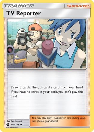 TV Reporter 149 - Reverse Holofoil SM Celestial Storm - Uncommon