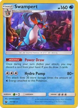 Swampert - 35/168 (SM Celestial Storm)/168 - Holofoil Deck Exclusives - Holo Rare