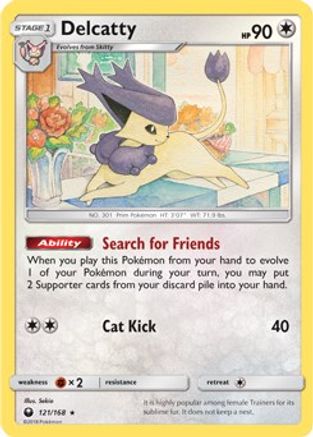 Delcatty - 121/168 (SM Celestial Storm)/168 Deck Exclusives - Rare