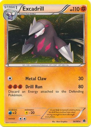 Excadrill - 56/98 (Cosmos Holo)/98 - Holofoil Blister Exclusives - Promo
