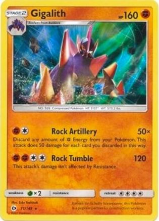 Gigalith - 71/149 (Cosmos Holo)/149 - Holofoil Blister Exclusives - Promo