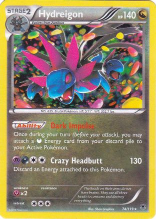 Hydreigon (Cosmos Holo) 074/119 - Holofoil Blister Exclusives - Promo