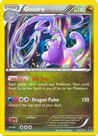 Goodra - 77/119 (Cosmos Holo)/119 - Holofoil Blister Exclusives - Promo