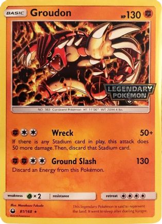 Groudon (Cosmos Holo) 081/168 - Holofoil Miscellaneous Cards & Products - Promo
