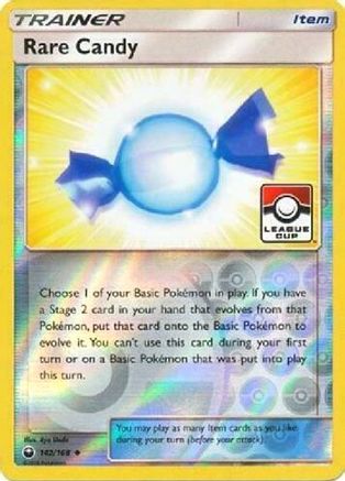 Rare Candy - 142/168 (League Cup)/168 - Reverse Holofoil League & Championship Cards - Promo