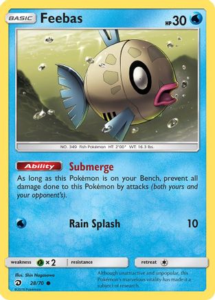 Feebas 028 - Reverse Holofoil Dragon Majesty - Common