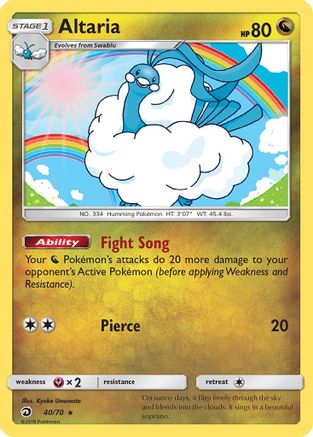 Altaria 040 - Holofoil Dragon Majesty - Holo Rare