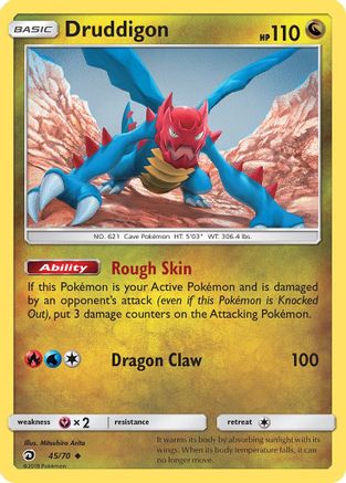 Druddigon/70 - Reverse Holofoil Dragon Majesty - Uncommon