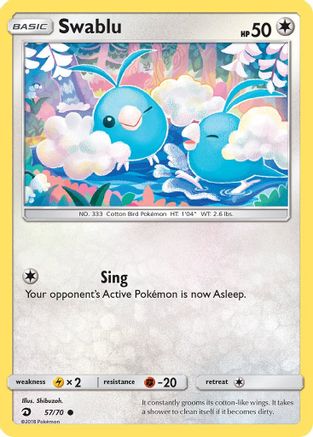Swablu (57) (57) 057 Dragon Majesty - Common