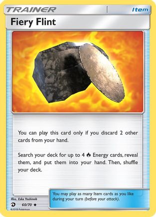 Fiery Flint 060 - Reverse Holofoil Dragon Majesty - Uncommon