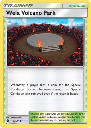Wela Volcano Park - Reverse Holofoil Dragon Majesty - Uncommon