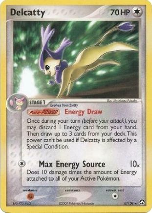 Delcatty - 8/108 (EX Power Keepers)/108 Deck Exclusives - Rare