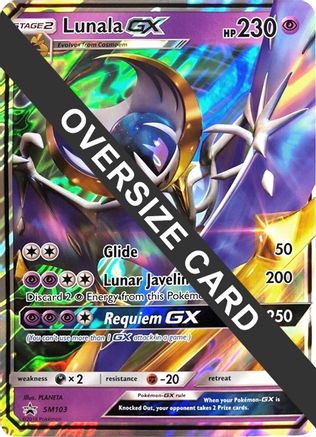 Lunala GX - SM103 - Holofoil Jumbo Cards - Promo