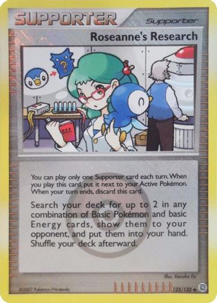 Roseanne's Research (League Promo) 125/132 - Reverse Holofoil League & Championship Cards - Promo