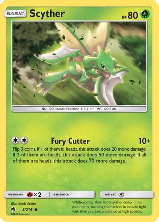 Scyther 003 SM Lost Thunder - Common