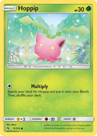 Hoppip (11) (11) 011/214 - Reverse Holofoil SM Lost Thunder - Common