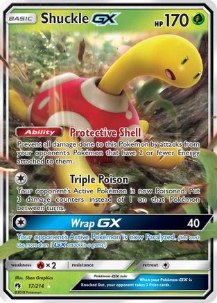 Shuckle GX 017/214 - Holofoil SM Lost Thunder - Ultra Rare