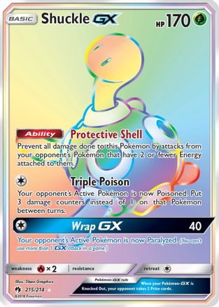 Shuckle GX (Secret) - Holofoil SM Lost Thunder - Secret Rare