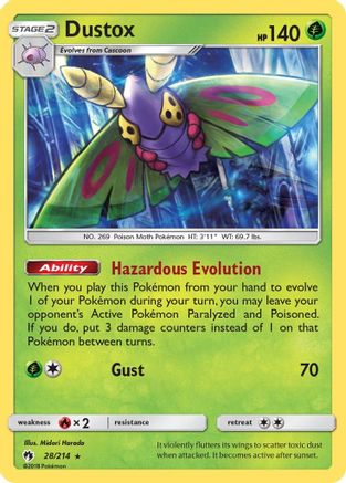 Dustox SM Lost Thunder - Rare