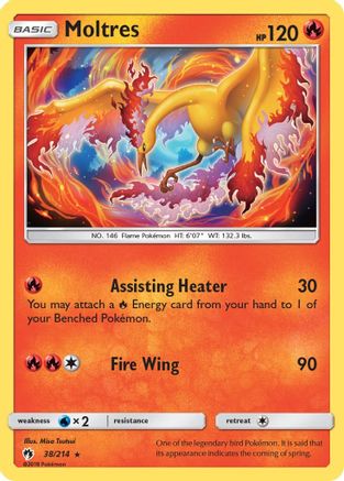 Moltres 038 - Reverse Holofoil SM Lost Thunder - Rare
