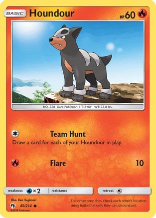 Houndour 045 SM Lost Thunder - Common