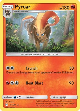 Pyroar SM Lost Thunder - Rare