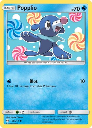 Popplio (65) (65) 065 SM Lost Thunder - Common